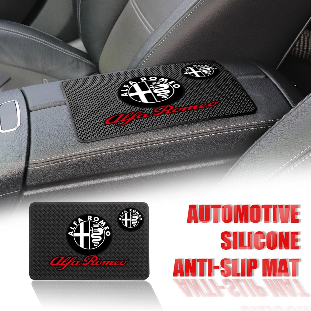 Car Styling Waterproof Dashboard Anti Slip Silicone Pad Alfa Romeo Giulia Quadrifoglio Spider MiTo Giulietta Stelvio 1Pcs car non slip mat car dashboard mat non slip dash mat