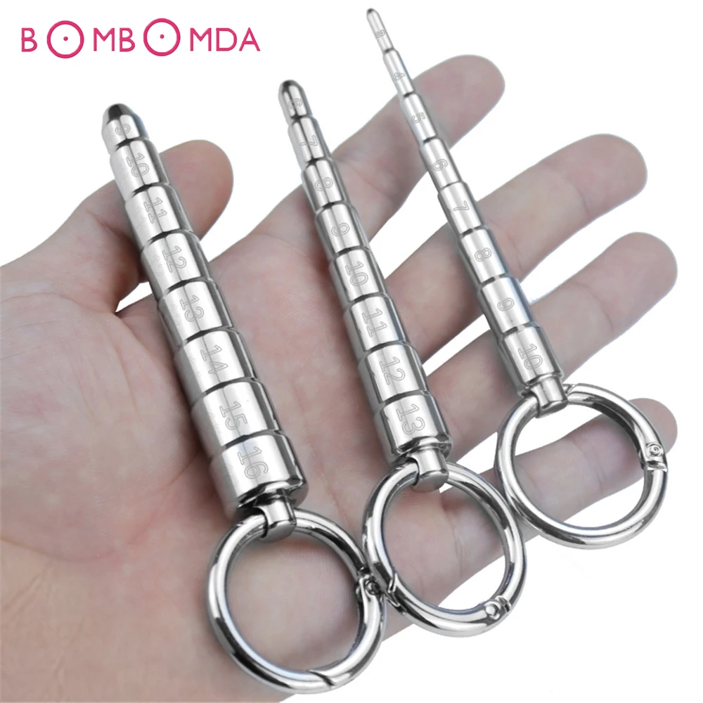 Pagoda Horse Eye Stick Dilatatore In Acciaio Inossidabile Spina Del Pene Uretrale Bead Urina Plugging Rod Metal Horse Eye Expander Giocattoli Del Sess