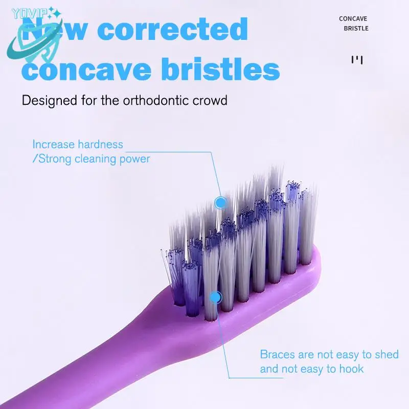 

Clean Orthodontic Braces Nontoxic Adult Toothbrush Dental Tooth Brush Oral Care