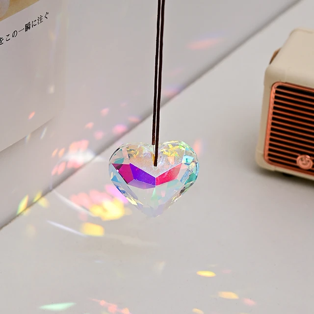 Crystal Suncatcher Szivárvány Prizma Varázsa Ablak Szél Hangjelző Világos Fogó Művészet Függő Medál Otthoni Kert Dekoráció - Image 6