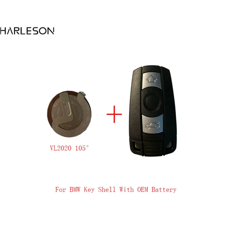 Remote Key Shell For BMW E61 E90 E82 E70 E71 E87 E88 E89 X5 X6 For 1 3 5 6 Series Replace 3Button With VL2020 105degree Case smart key case 3button for kr55wk49127 e36 e87 e90 e91 for bmw