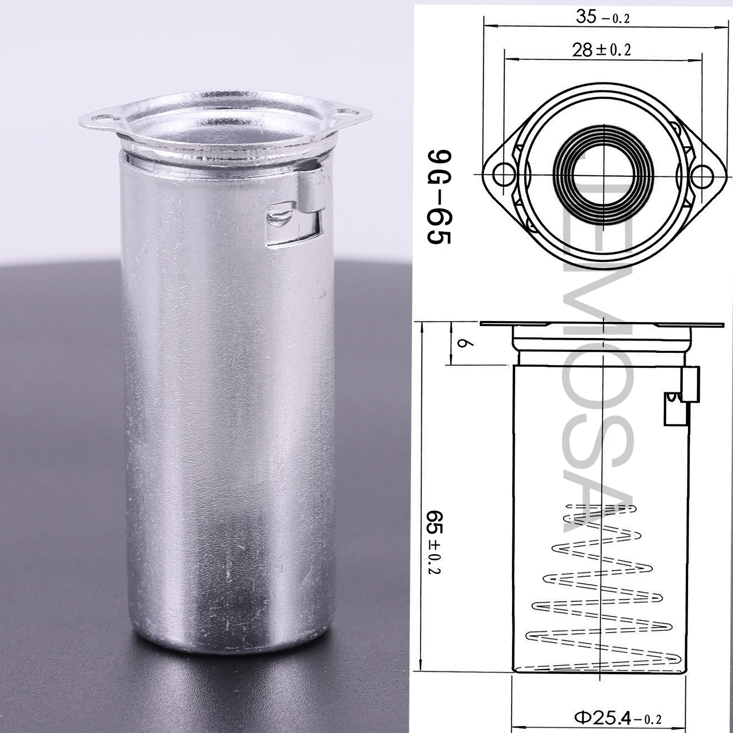 2 Pz 65Mm 9Pin Presa Tubo Scudo Argento Per El84 6 P1 6 P14 6 N6 6 H6N Tubo Amplificatore Audio Hifi Fai Da Te