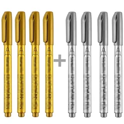 Electroplating Mirror Silver Touch - Up Paint Pen - Waterproof & Durable (Paint gold 4 silver4)