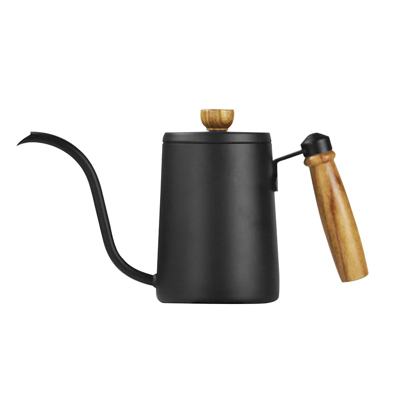 

Coffee Pot Pour Over Gooseneck Coffee Tea Water Pot Drip Kettle Wooden Handle Coffee Pot Chic Cafe Barista Kitchen Accessory