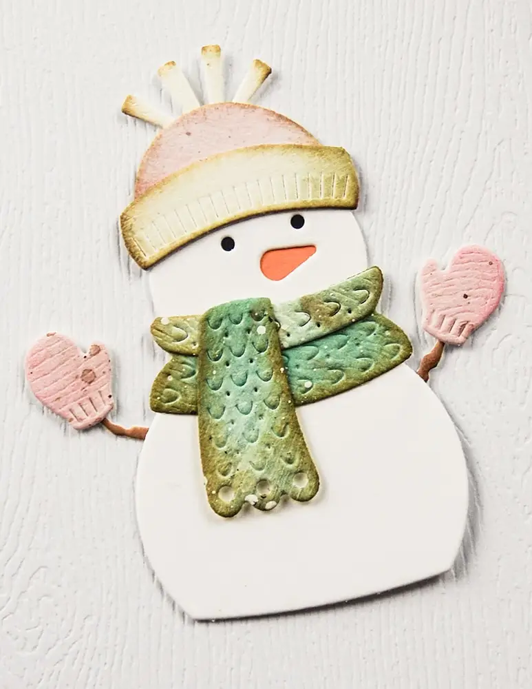 Weihnachten 2025, Schneemann, Vogel, Baum, Maus, Bär, Schleife, Engel, Metall-Stanzformen für DIY-Herstellung von Karten, Sammelalbum, Bastelbedarf, Dekoration – Detail 7