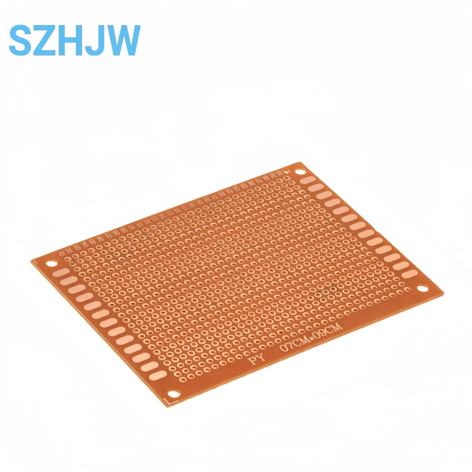 10-100개/가방 7x9cm 베이클라이트 PCB 프로토타입 보드 1.2mm 두께 2.54mm 피치 720홀