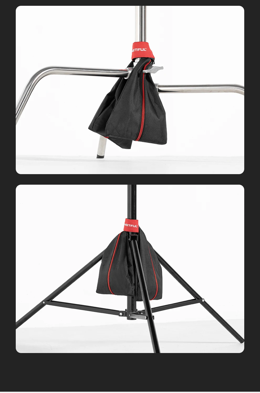 Dual-section Design Sandbag Photography Studio Video Stage Load-Bearing 5KG Thic