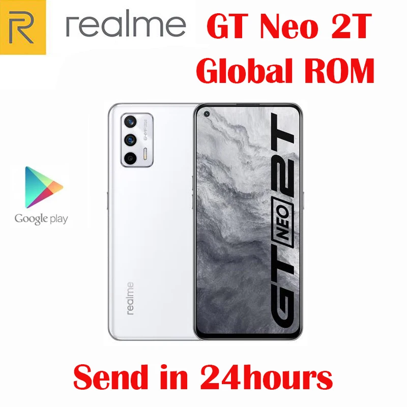  Official Original New Realme GT Neo 2T 5G Smart Phone 6.43inch AMOLED Dimensity 1200-AI 65W Flash Charge 4500mAh NFC 64MP Camera 
