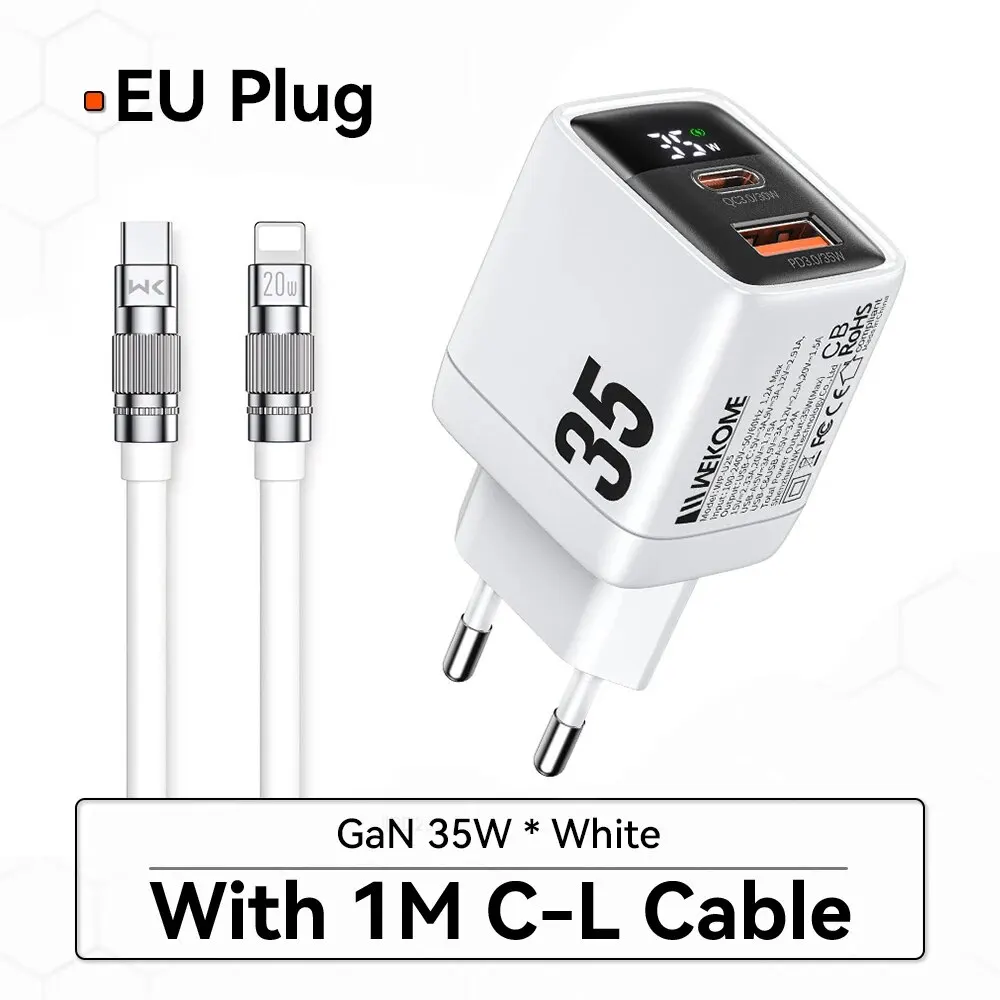 White EU Plug C- L