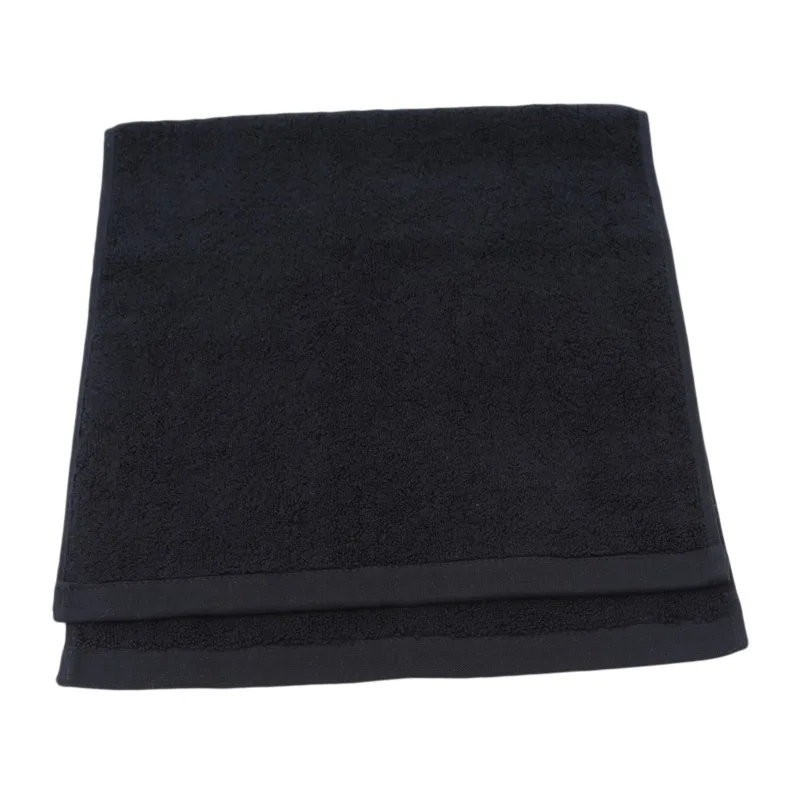 Black Towels Premium Black Hand Towels 100% Cotton Ultra Soft Highly Absorbent Hotel & Spa Quality Hand Towels Home Supplies NEW 4