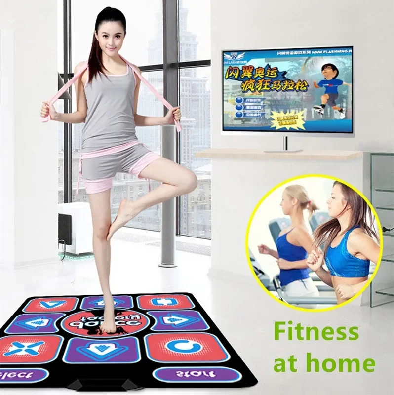 Dance mats Yoga Cut fruit multifunction game dance blanket television computer USB dual-use Household game Weight-loss Non-slip
