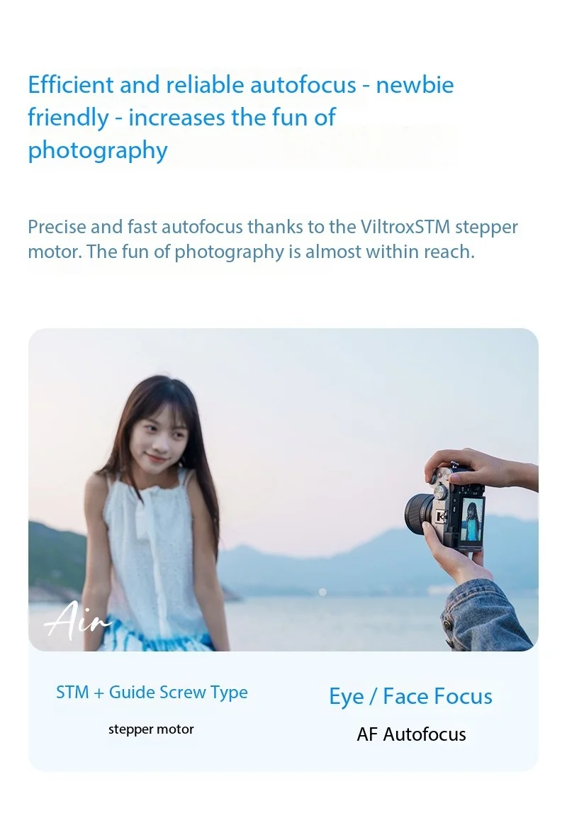 Viltrox AF 50mm f2.0 air Full Frame Auto Focus Lens for Sony E 6700 A7C2 A7CR A7