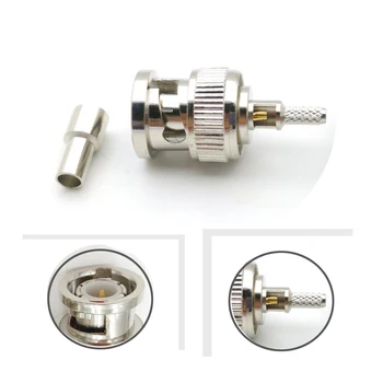 Xinangogo ขั้วต่อ BNC ตัวผู้10ชิ้นสำหรับ RG174 RG316 LMR100 1