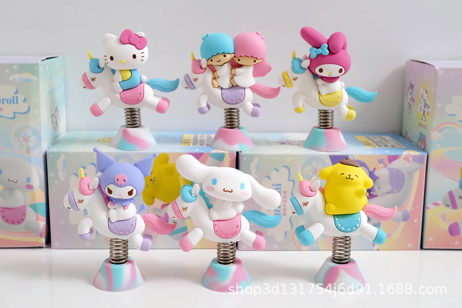 gi joe toys New Sanrio Series Toy Figure Carousel Kuromi Hello Kitty Little Twin Stars Cinnamoroll Doll Furniture Ornaments Children Gifts teenage mutant ninja turtles toys