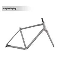Cadre de vélo de route tout-terrain G2 en alliage d'aluminium léger, fourche en fibre de carbone, axe traversant, frein à disque, crochet de dérailleur UDH 6