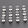 Stainless Steel Barbell Dumbbell Studs Earrings For Men Women Punk Gothic Pattern Earrings Fashion Piercing Jewelry Wholesale 5