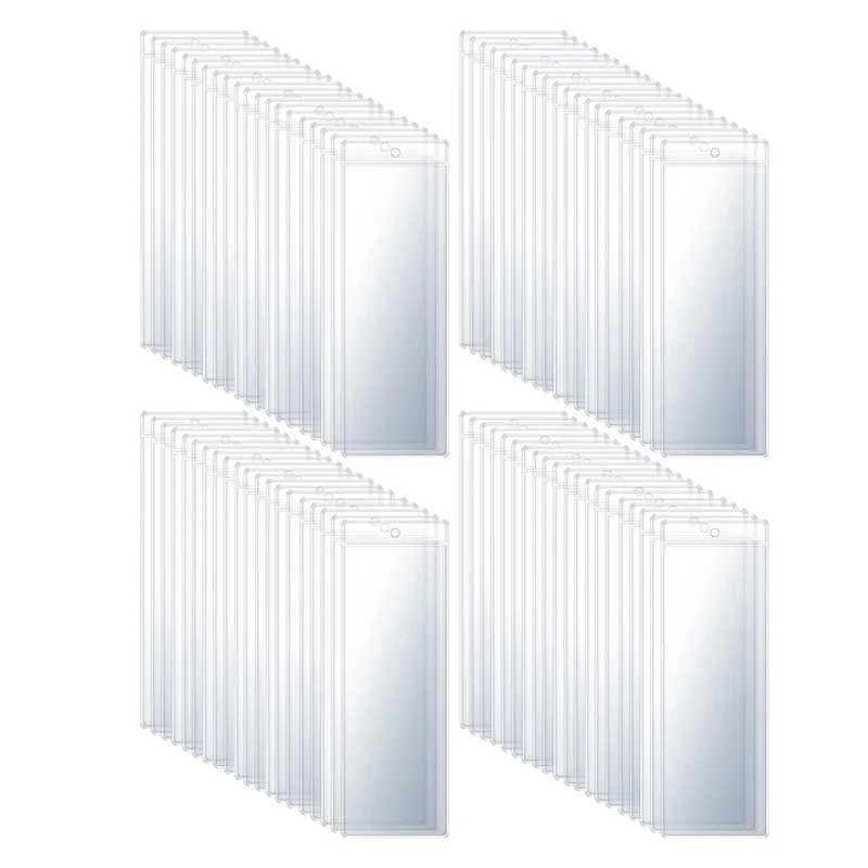 업그레이드된 투명 PVC 북마크 보호 슬리브 투명 북마크 슬리브 투명 보호 필름 웨딩 사진 스트립 슬리브