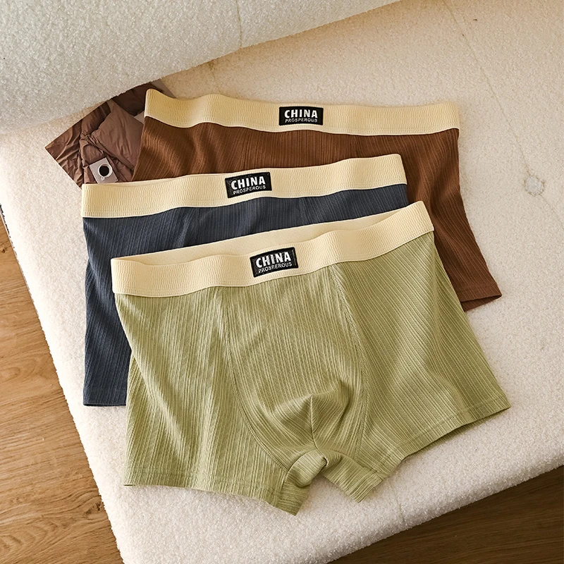 Mode Herren Boxershorts Herren Quadratische Höschen Boxer Mann Unterwäsche Heiße kurze Hosen und Shorts Unterhosen Geschenke Herren Baumwollset – Detail 9