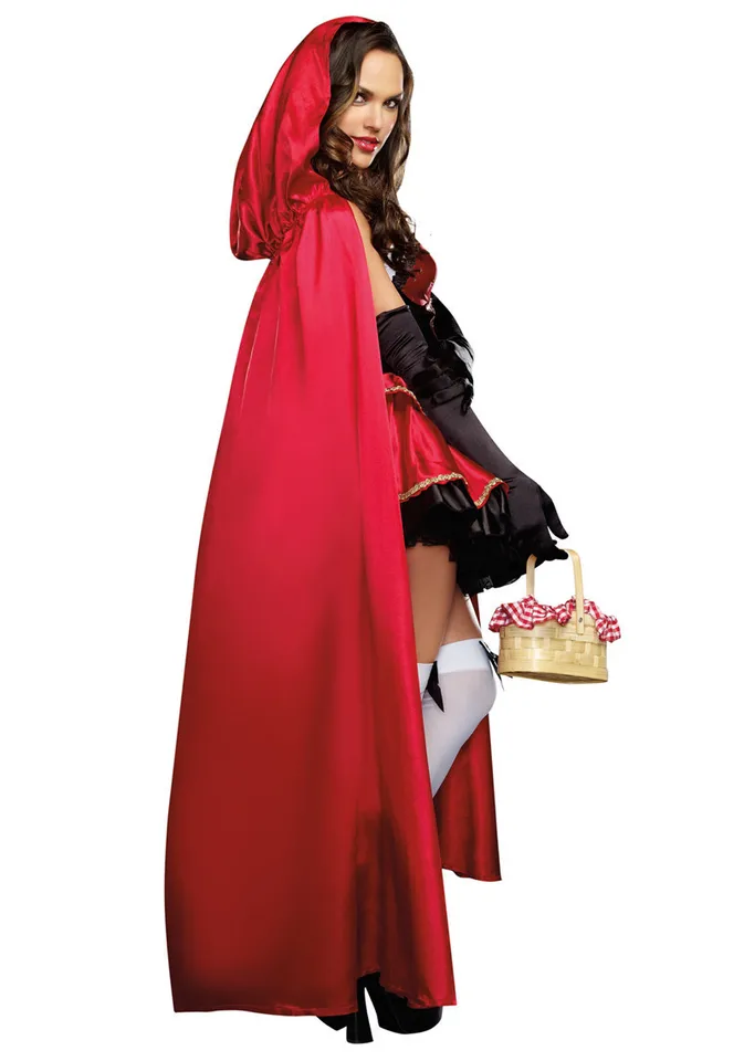 Roodkapje-kostuum voor dames, Halloween, carnaval, cosplay, partyjurk Roodkapje-kostuum voor dames, Halloween, carnaval, cosplay, partyjurk