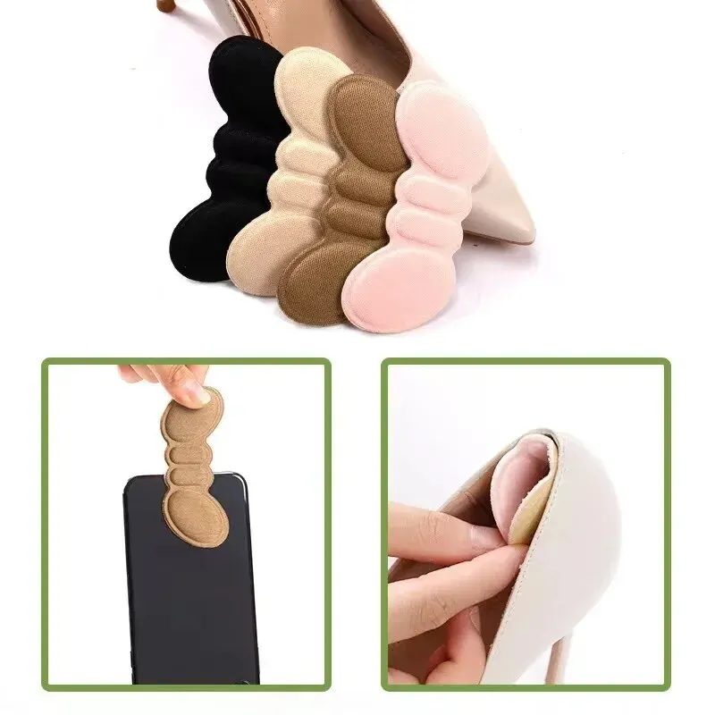One pair of heel wear-resistant stickers [random color]]