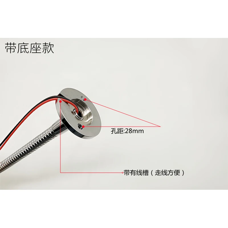 LED Work Light Universal 1W DC12V 24V LED CNC Machine Tool Light Flexible Gooseneck led Workshop Working Lamp Silver Black Industrial Spotlight