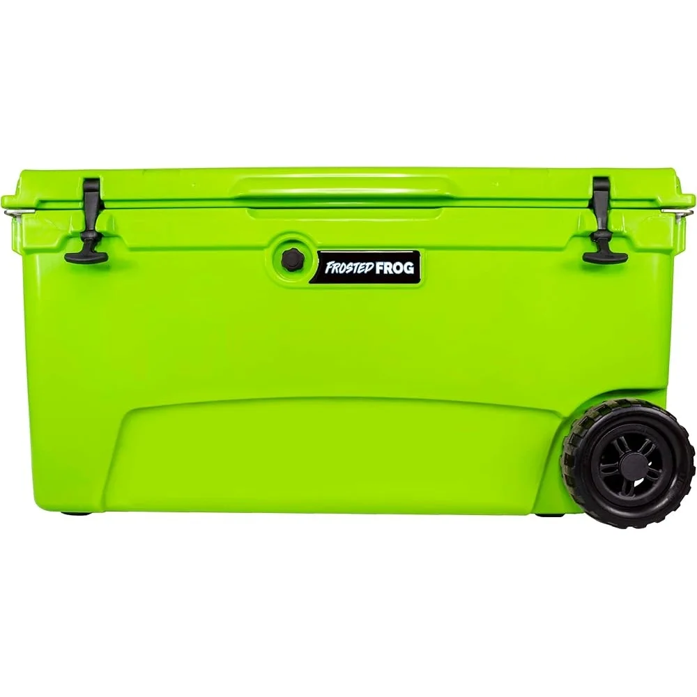 Heavy Duty 110 Quart Ice Chest Roto-Molded Insulated Cooler with