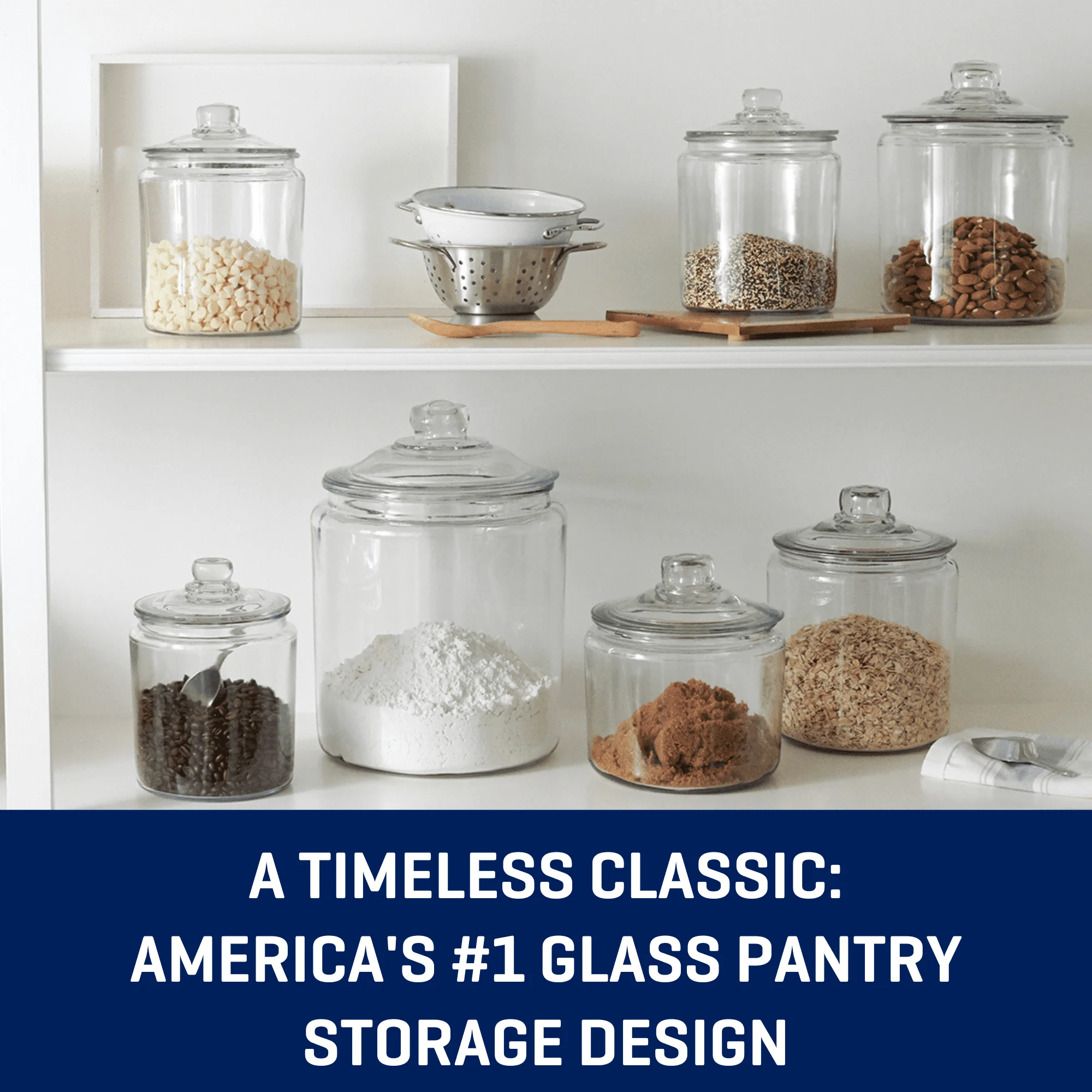 Glass Jar with Lid, 3 Quart tea coffee sugar storage jars  big jar glass 5
