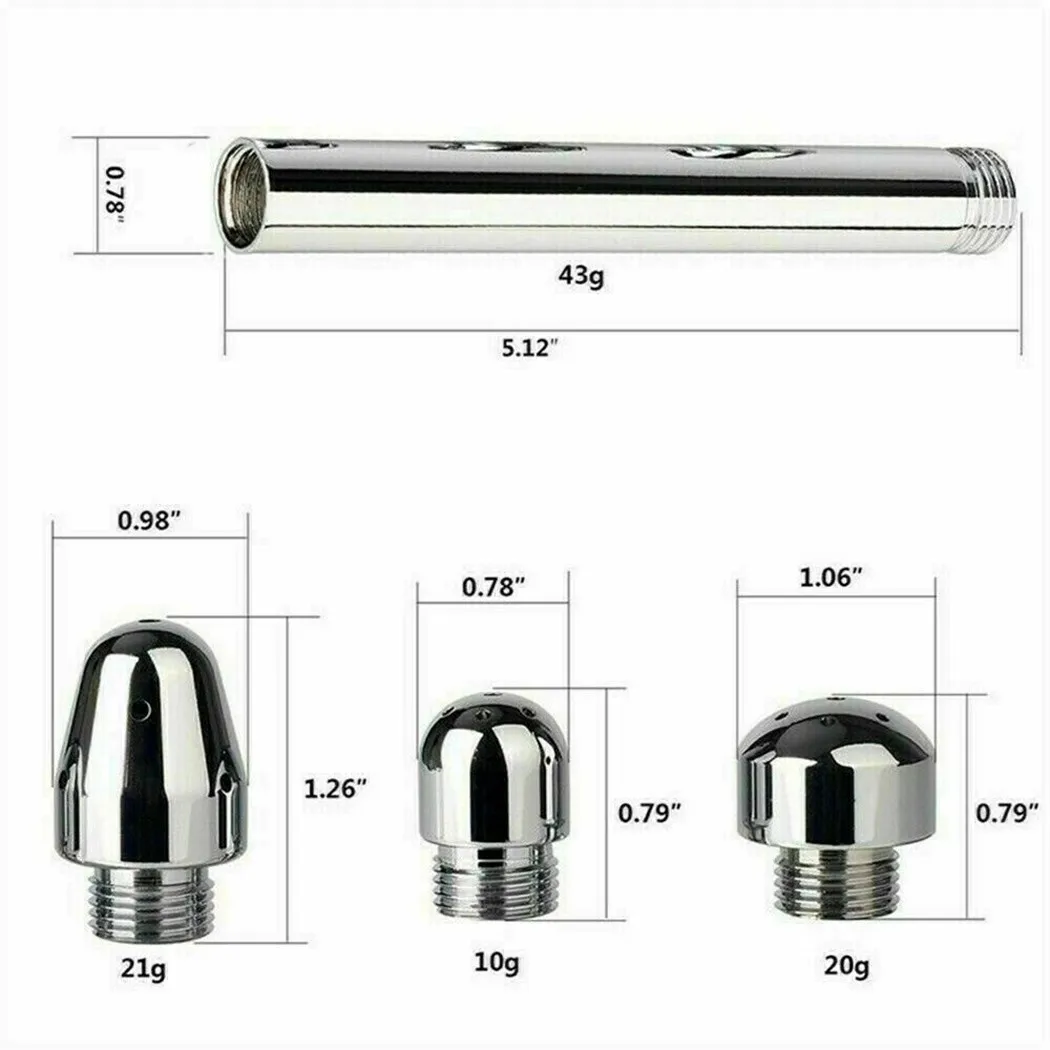 ANAL DOUCHE Enema Shower Set Aluminum Enema Shower 3 Head Options Complete Cleanse