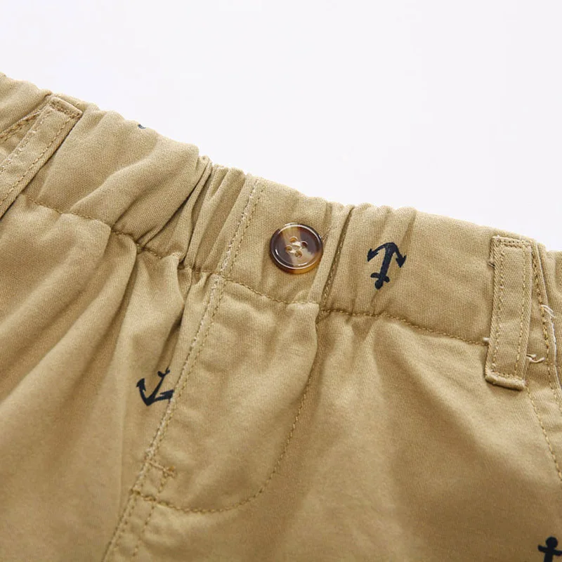 2-9 Years Children Shorts Toddler Kids Short Pant Summer Cotton Anchor Boys Beach Shorts Leisure Capris Baby Clothing KF553 4