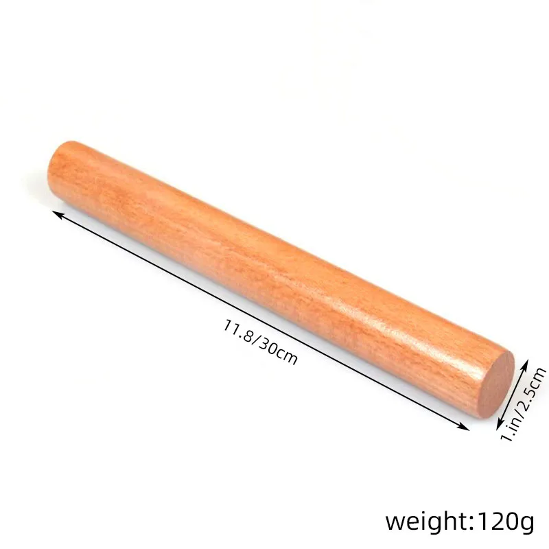 Wooden Rolling Pin Fondant Cake Decoration Dough Roller Baking Cooking Tools 30cm/40cm