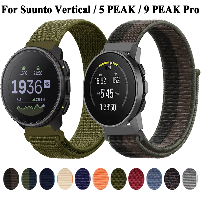DINGK Cinturino per Suunto Core, Bracciali in Nylon Weave Cinturino Regolabile Sport Morbido Traspirante Cinturino di ricambio Compatibile con Suunto Core