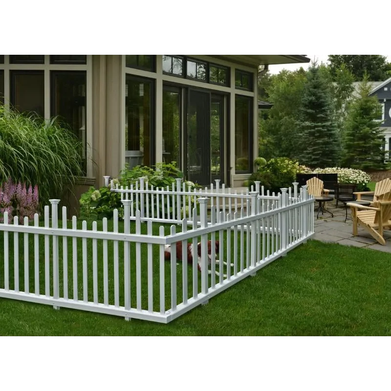 

Zippity Outdoor Products Madison No-Dig Vinyl Fence Kit (30in x 56in) (2 Pack) pots for plants