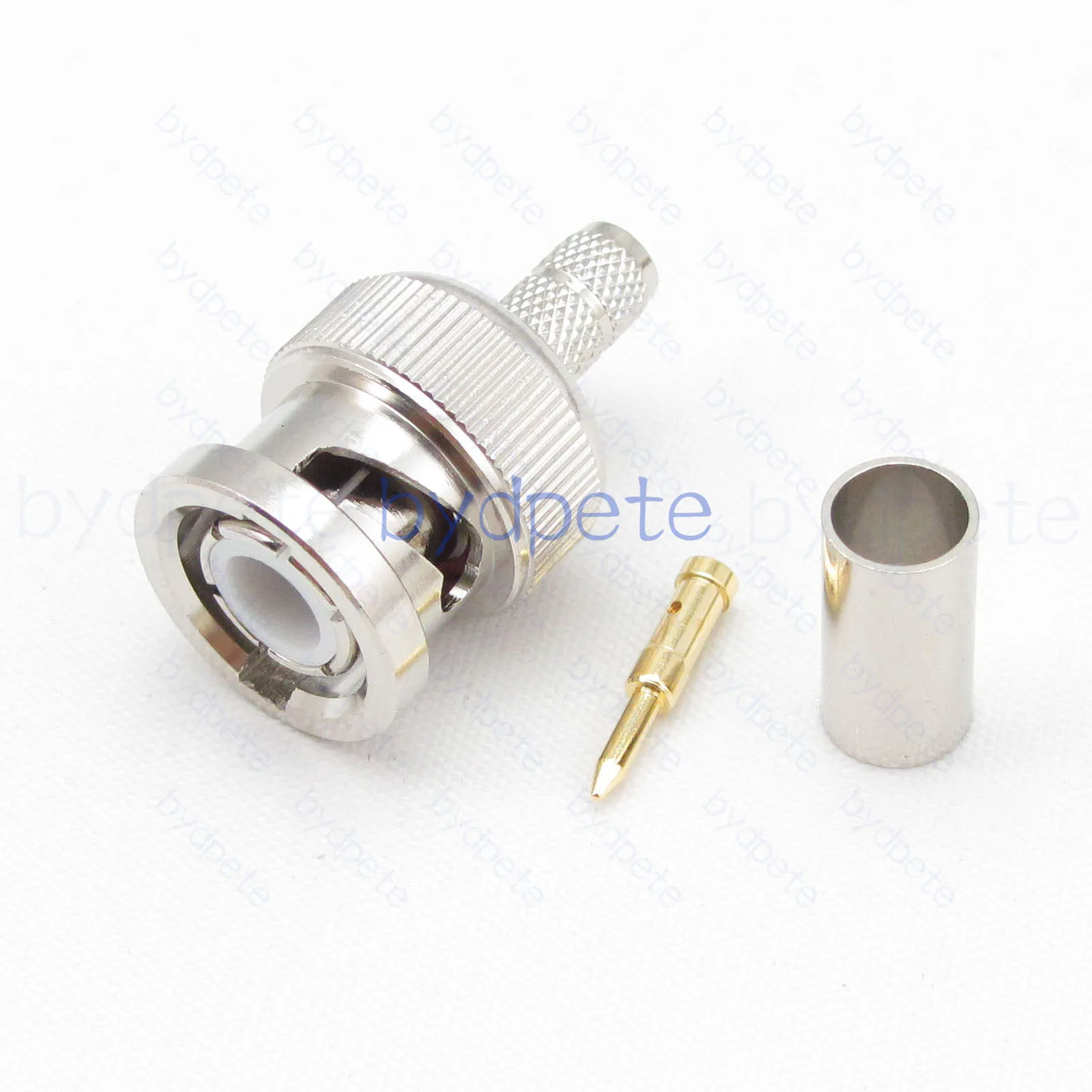

BNC Male Plug Connector Crimp for RG58 RG142 LMR195 RG400 RG223 Coaxial Cable