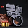Alloy Mini Finger Ring Pistol Model Shell Throwing Soft Bullet Toy Gun Decompression Toys Golden Finger Blaster For Boys Adults 2