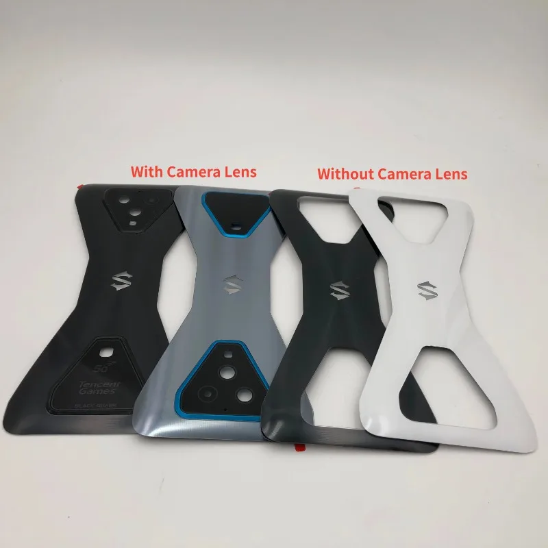 

For Xiaomi Blackshark 3 Battery Cover Back Glass Panel Rear Door Case for Xiaomi Black Shark 3S Back Cover with Camera