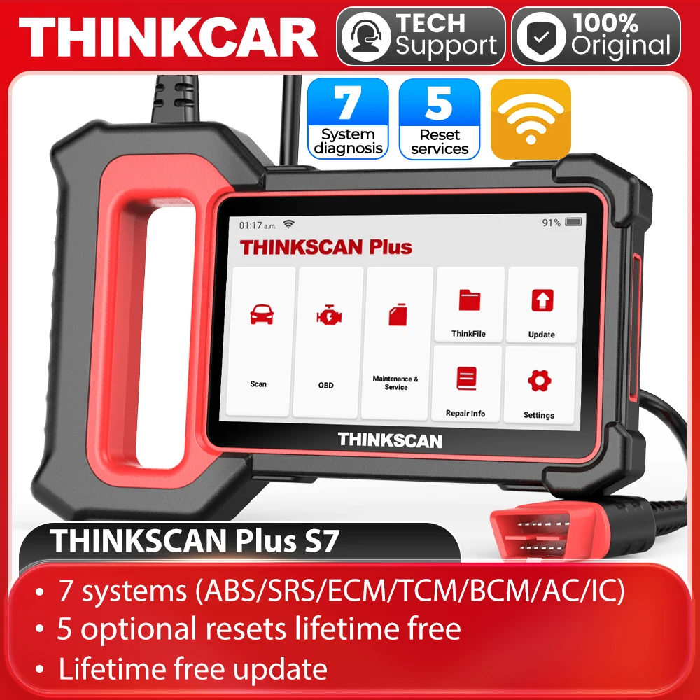 THINKCAR THINKSCAN Plus S7/S4/S6 OBD2 車の診断ツールs7s4/s6,OBD2コードリーダー,自動車スキャナー,生涯無料アップグレード