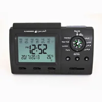 Azan Table Clock, 1500 City, Athan, Adhan, Qibla, Salah, Prayer, Support Compass, Muslim Praying, Islamic Clock, Dropshipping 1