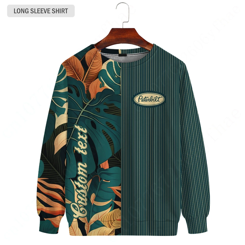 

Peterbilt Harajuku O Neck Long Sleeve Anime T-shirts Casual T Shirt For Men Women Unisex Clothing Quick Drying Sweatshirt Top