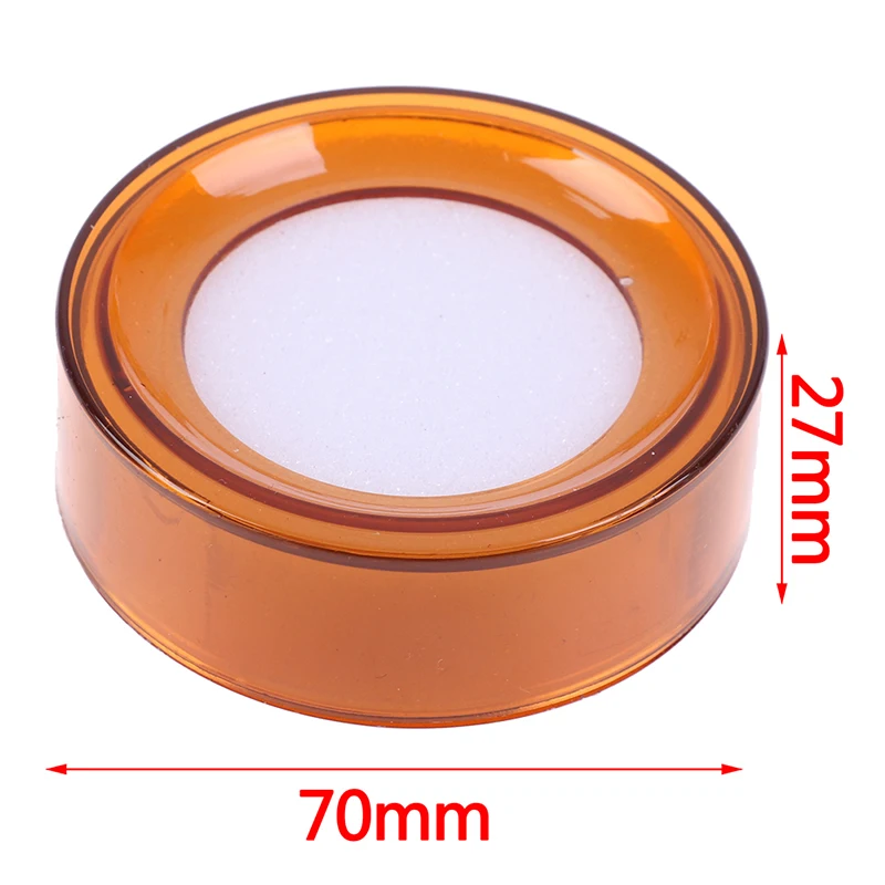 2PCS/Lot Fortune Round Finger Wet Sponge Damper Plastic Round Case Finger Wet Sponge Damper For Casher Count Money