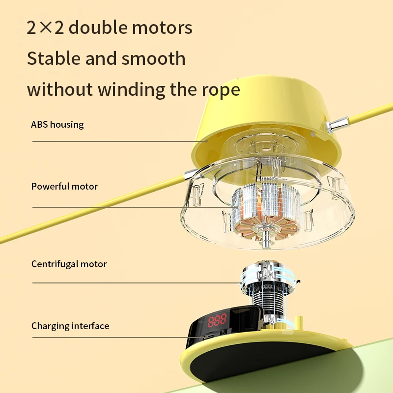 Smart Automatic Skipping Machine Electric Multi-person Fitness Intelligent Rope Electronic Adjuster Counting Jump Rope Machine