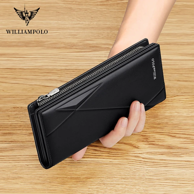 Cow Leather Wallet Williampolo  Williampolo Men Wallet Leather - Brand  Genuine - Aliexpress