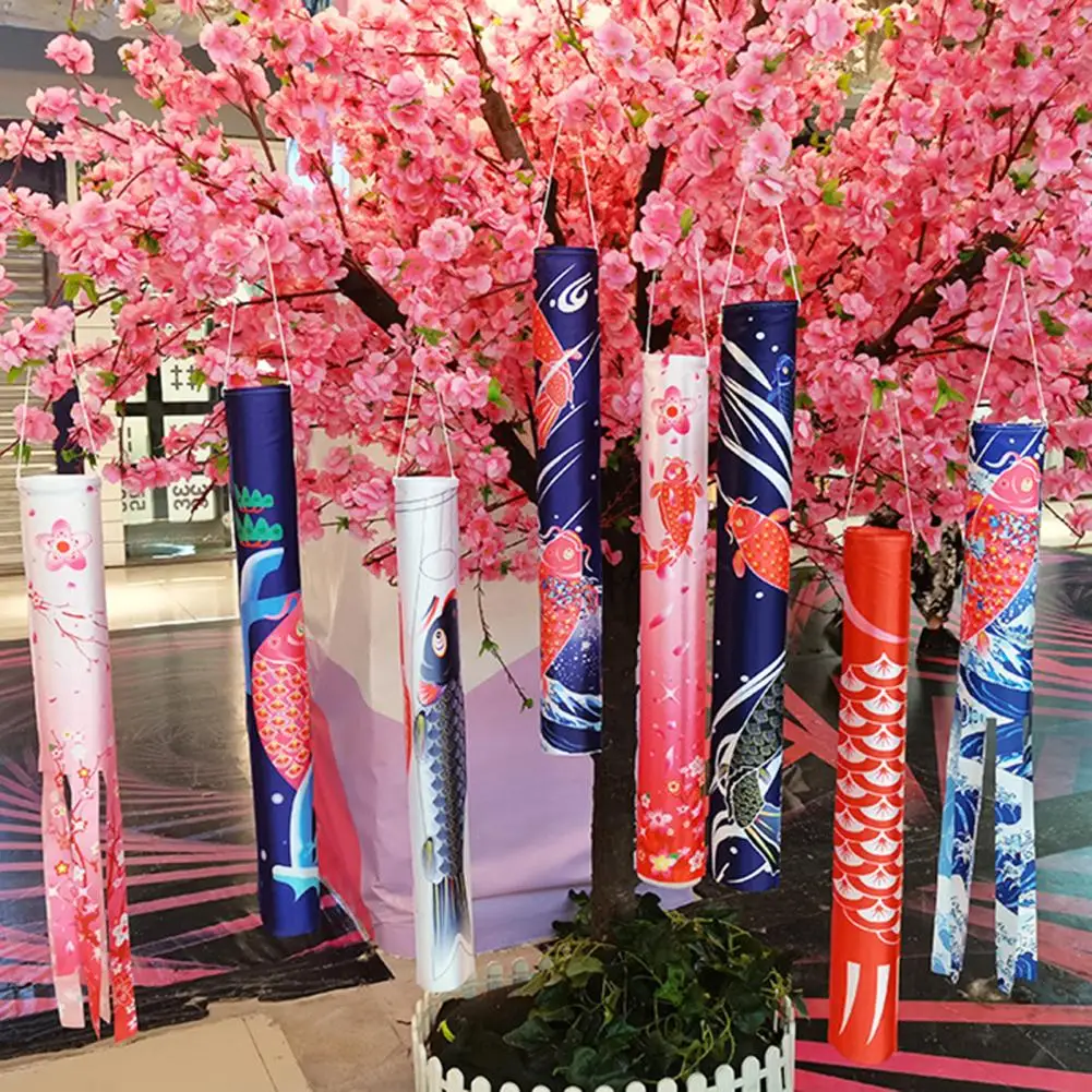 

Hanging Ornament Exquisite Pattern Wear Resistant Fabric Fish Windsock Banners Hanging Flag Streamer Party Supplies