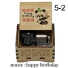 creative color print Music Box music happy birthday mechanical Musical Box Decorative Boxes kids wife girlfriend Birthday Gift 1