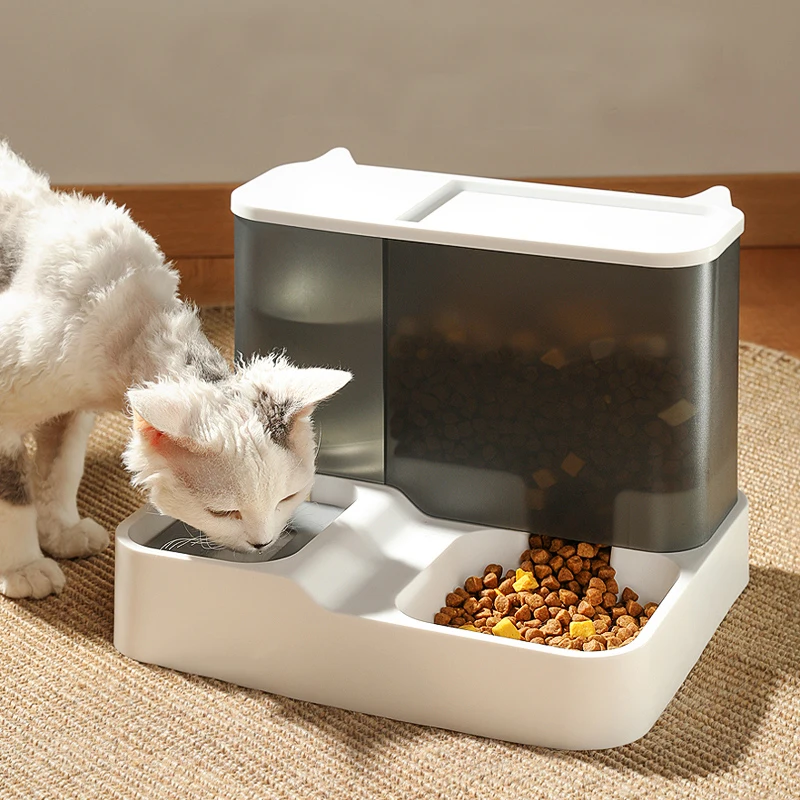 

3.8L Pet Dog Cat Automatic Feeder Bowl for Dogs Drinking Water 1L Bottle Kitten Bowls Cat Food Bowl Feeding Container Supplies