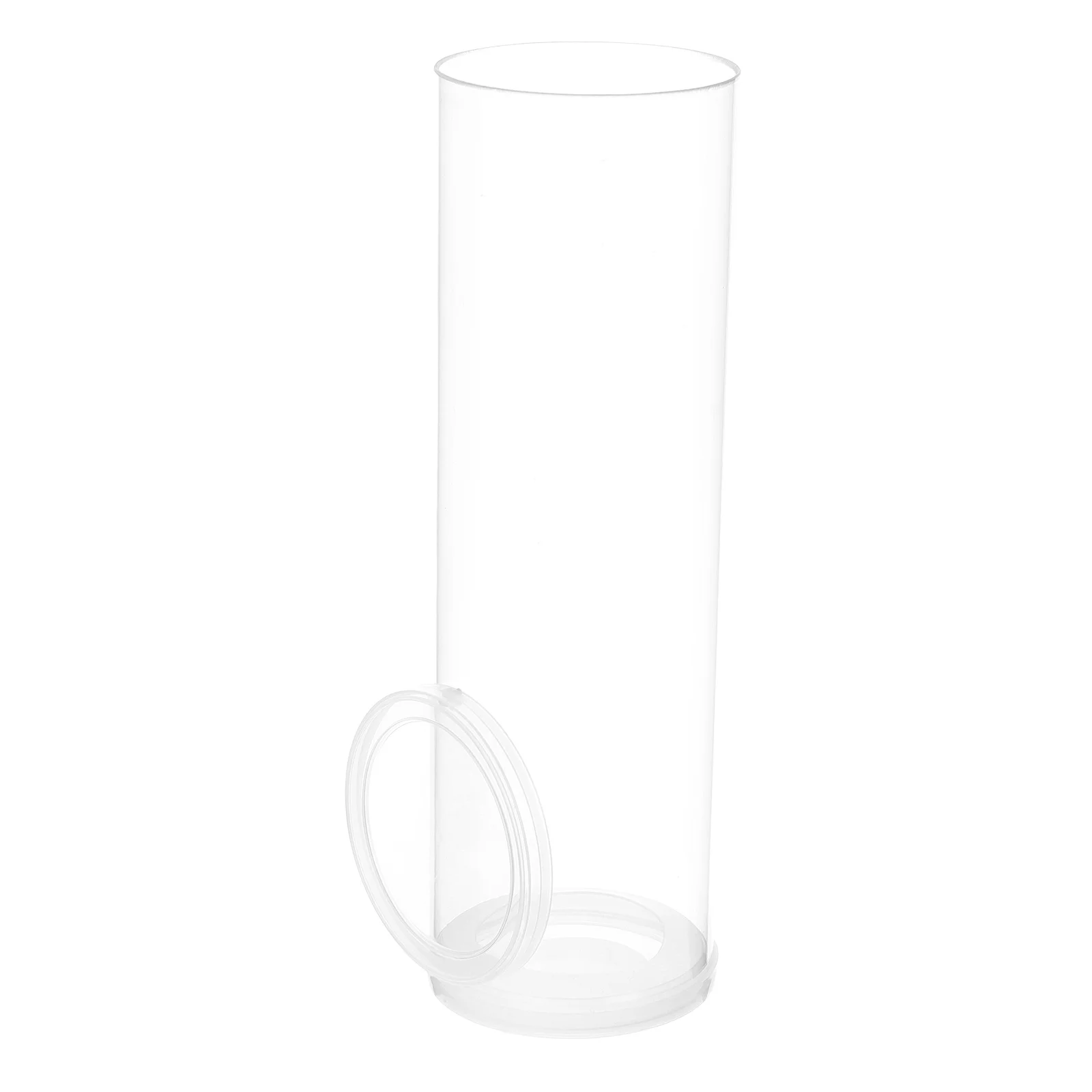 Transparent Automatic Ball Dispensing Bucket Large Capacity Badminton Accessories Shuttlecocks Storage Tube Training Case For