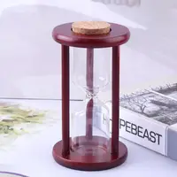 Empty Hourglass Decoration Wooden Frame Fillable Sand Timer Self-filling Sand Glass Vintage Home Office Desktop Ornament 1