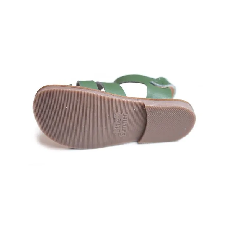 Kids Shoes Children Sandals Kids Sandals Beach Shoes Cowhide Children Saltwater Sandals High-grade Genuine Leather Girls Beach Sandals Non-slip Sole Boys Shoes 6T
