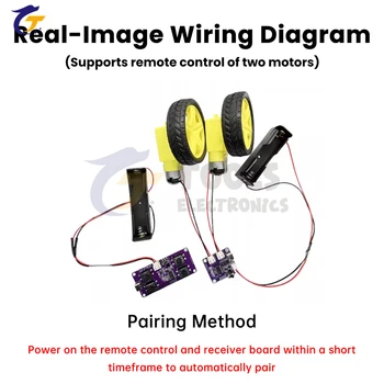 Kit modulo ricevitore telecomando a 4 canali 2.4G - ricaricabile per modello RC robot auto giocattolo fai-da-te