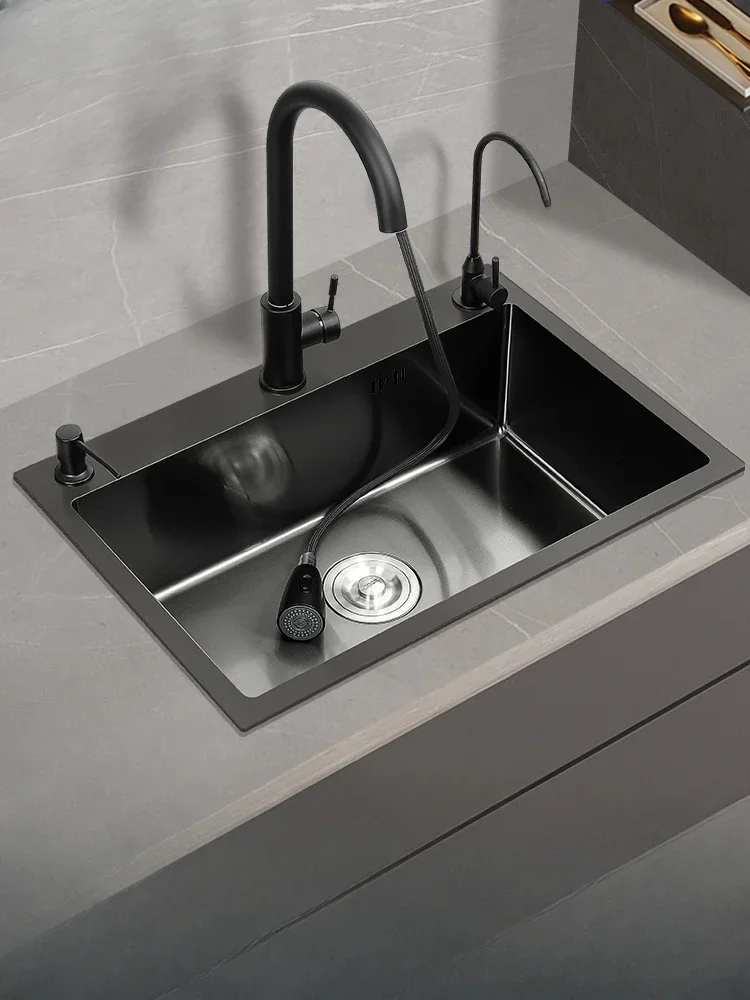 

Stainless steel sink kitchen sink sink sink large single tank household sweet