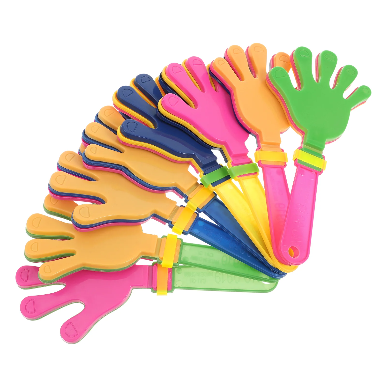 

24pcs Plastic Hand Clappers Sporting Events Noisemaker Toys Party Favors for Fiesta Birthday (Random Color)